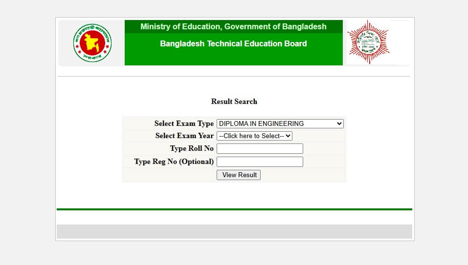 BTEB Result Zone Provides Semester Exam Result with GPA and Marksheet