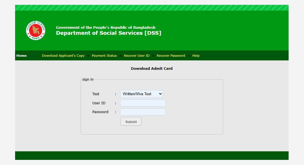 Somaj Seba Admit Card 2024